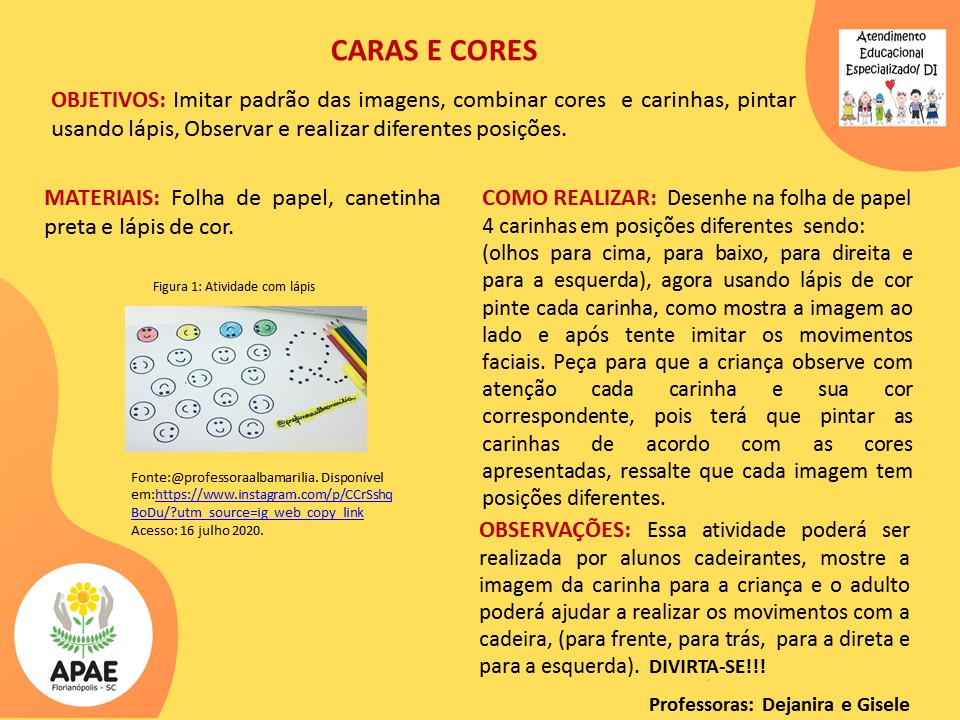 Atendimento Educacional Especializado - Caras e Cores