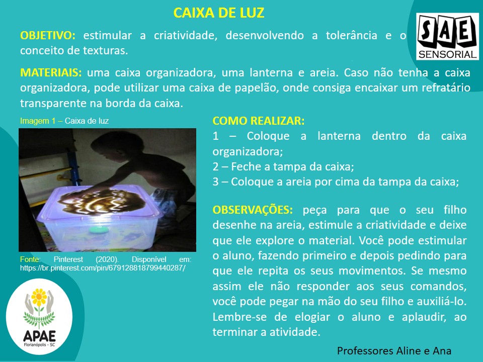 Caixa de Luz - SAE Sensorial